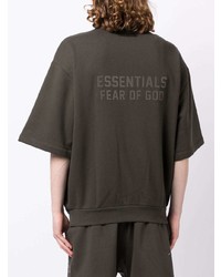 Мужская черная рубашка с коротким рукавом от FEAR OF GOD ESSENTIALS