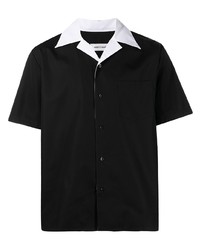 Мужская черная рубашка с коротким рукавом от ERNEST W. BAKE