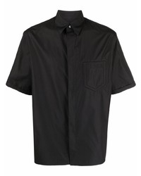 Мужская черная рубашка с коротким рукавом от Fendi