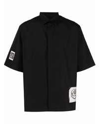 Мужская черная рубашка с коротким рукавом от Givenchy