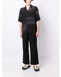 Мужская черная рубашка с коротким рукавом от Izzue