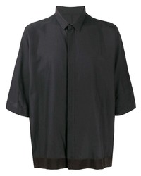Мужская черная рубашка с коротким рукавом от Haider Ackermann