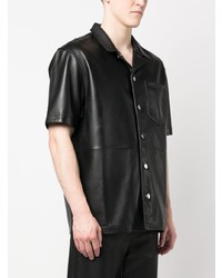 Мужская черная рубашка с коротким рукавом от Han Kjobenhavn