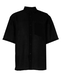 Мужская черная рубашка с коротким рукавом от Han Kjobenhavn