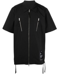 Мужская черная рубашка с коротким рукавом от Helmut Lang