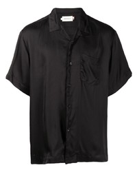 Мужская черная рубашка с коротким рукавом от HONOR THE GIFT