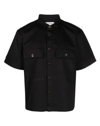 Мужская черная рубашка с коротким рукавом от HONOR THE GIFT
