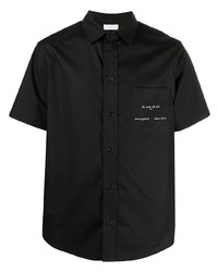 Мужская черная рубашка с коротким рукавом от Ih Nom Uh Nit