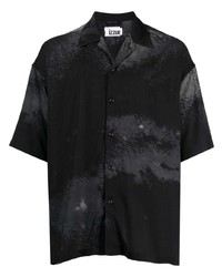 Мужская черная рубашка с коротким рукавом от Izzue
