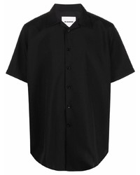 Мужская черная рубашка с коротким рукавом от Jil Sander