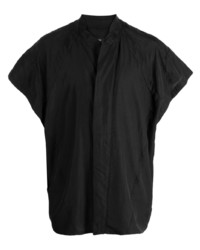 Мужская черная рубашка с коротким рукавом от Julius