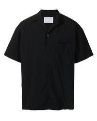 Мужская черная рубашка с коротким рукавом от Kolor