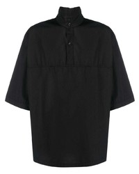 Мужская черная рубашка с коротким рукавом от Lemaire
