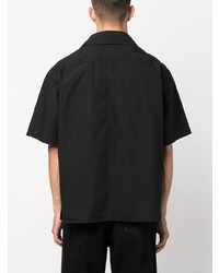 Мужская черная рубашка с коротким рукавом от Kenzo