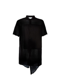 Мужская черная рубашка с коротким рукавом от Lost & Found Rooms