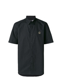 Мужская черная рубашка с коротким рукавом от Love Moschino