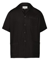 Мужская черная рубашка с коротким рукавом от Maison Margiela