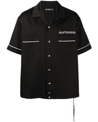 Мужская черная рубашка с коротким рукавом от Mastermind World