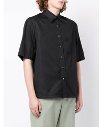 Мужская черная рубашка с коротким рукавом от Lanvin