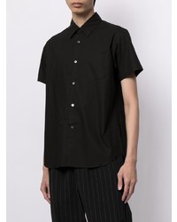 Мужская черная рубашка с коротким рукавом от Fumito Ganryu