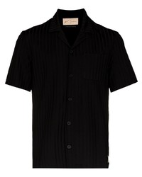 Мужская черная рубашка с коротким рукавом от Prevu