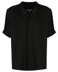 Мужская черная рубашка с коротким рукавом от rag & bone
