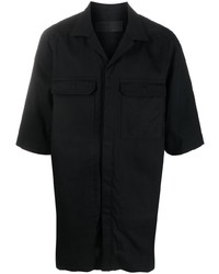 Мужская черная рубашка с коротким рукавом от Rick Owens