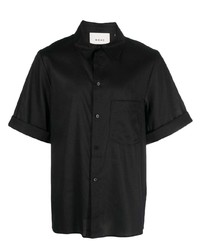 Мужская черная рубашка с коротким рукавом от Róhe