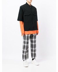 Мужская черная рубашка с коротким рукавом от Off Duty