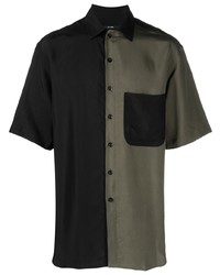 Мужская черная рубашка с коротким рукавом от Song For The Mute
