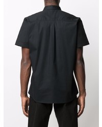 Мужская черная рубашка с коротким рукавом от Moschino