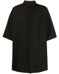 Мужская черная рубашка с коротким рукавом от Valentino