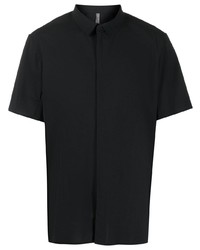 Мужская черная рубашка с коротким рукавом от Veilance