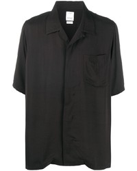 Мужская черная рубашка с коротким рукавом от VISVIM