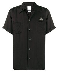 Мужская черная рубашка с коротким рукавом от VISVIM