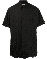 Мужская черная рубашка с коротким рукавом от Yohji Yamamoto
