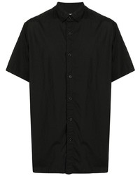 Мужская черная рубашка с коротким рукавом от Yohji Yamamoto