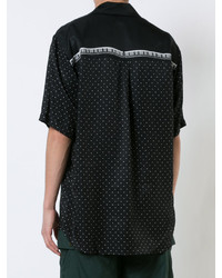 Мужская черная рубашка с принтом от Undercover