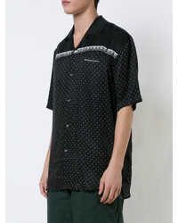 Мужская черная рубашка с принтом от Undercover