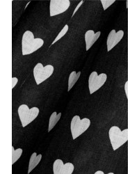 Женская черная рубашка с принтом от Burberry