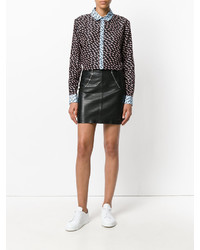 Женская черная рубашка с принтом от Kenzo