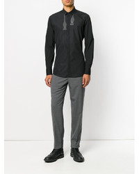 Мужская черная рубашка с принтом от Neil Barrett