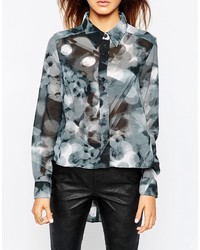 Женская черная рубашка с принтом от Religion