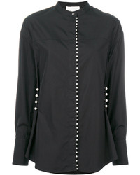 Женская черная рубашка с украшением от 3.1 Phillip Lim