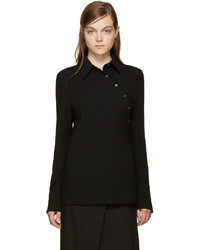 Женская черная рубашка от Ann Demeulemeester