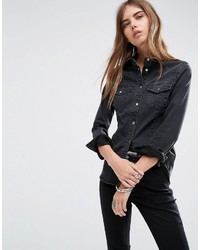 Женская черная рубашка от Asos