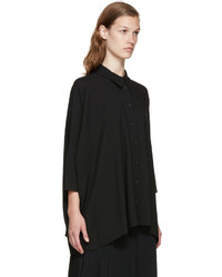 Женская черная рубашка от MM6 MAISON MARGIELA