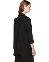 Женская черная рубашка от MM6 MAISON MARGIELA
