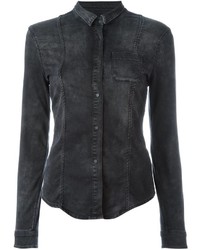Женская черная рубашка от Calvin Klein Jeans