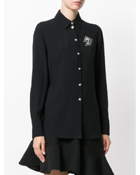 Женская черная рубашка от Versus